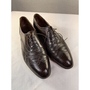 Florsheim Shoes Men's Brown Leather Brogue Oxford‎ Wingtip 33350 Size 10 1/2 D